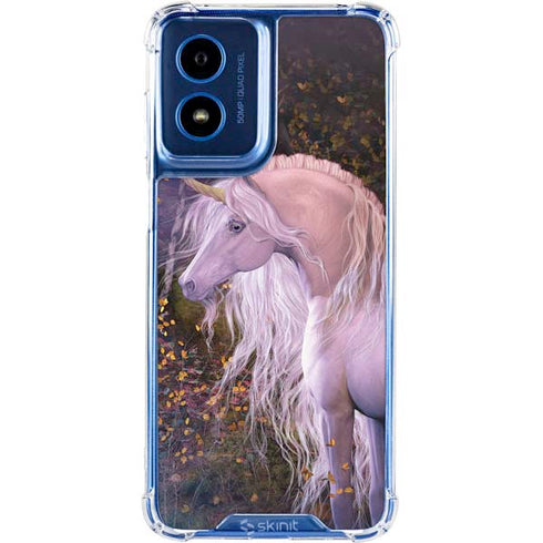 Autumn Glow Unicorn by Laurie Prindle Moto G 5G (2024) Clear Case